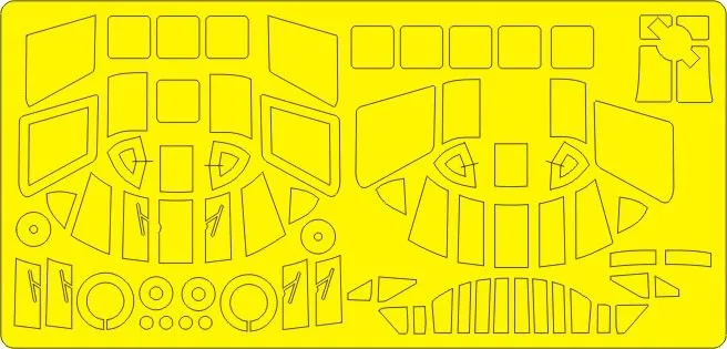 UH-34 Choctaw EXPERT mask for Hobby Boss 1:72