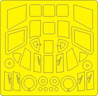 UH-34 Choctaw BASIC mask for Hobby Boss 1:72