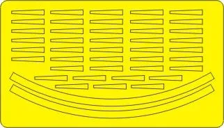 F-111 EXHAUST NOZZLES mask for Hasegawa 1:72