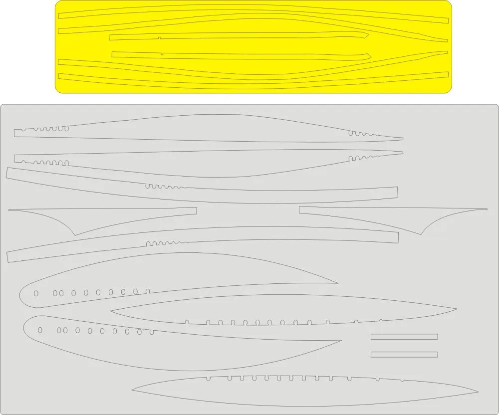 Boeing 747-8 Civil Airrliner Painting Scheme masks 1:144