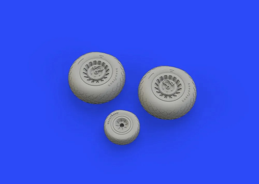 B-25 wheels (Hasegawa) 1:72