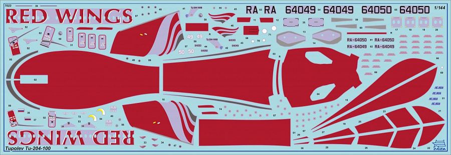Tupolev Tu-204-100 1:144