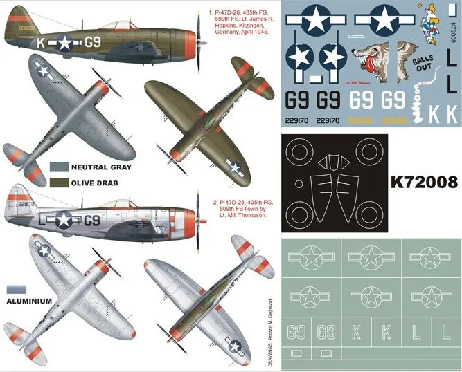 P-47D super mask for Revell 1:72