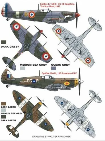 Spitfire MK VIII & IX super mask for Hasegawa 1:48