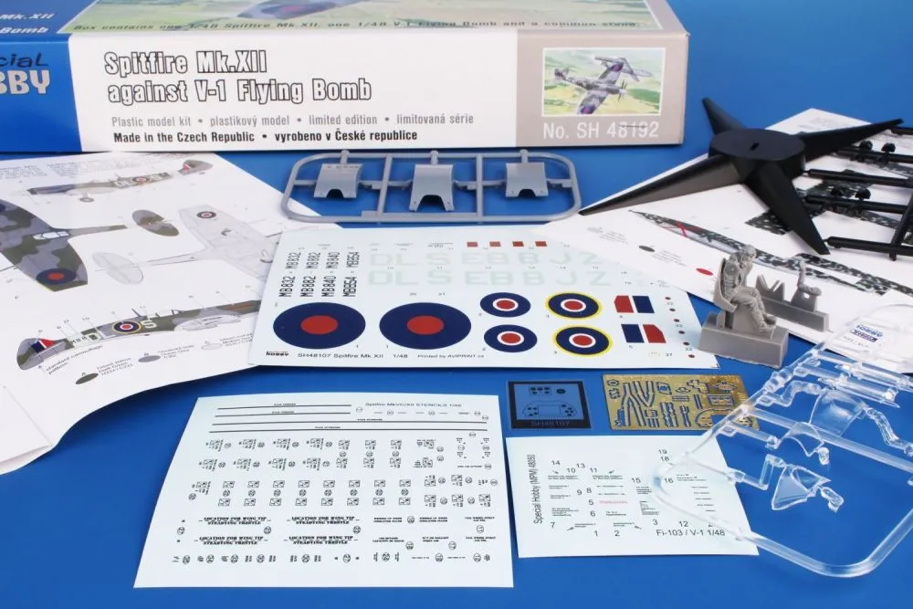 Spitfire Mk.XII against V-1 Flying Bomb 1:48