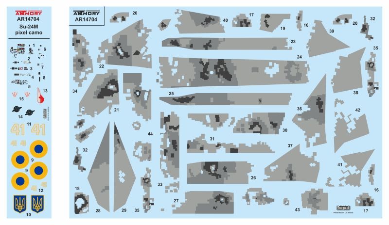 Su-24M Fencer - Ukrainian pixel 1:144