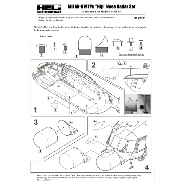 Mil Mi-8MTYu conversion set 1:72