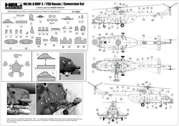Mil Mi-8 MNP-2 Conversion set 1:72