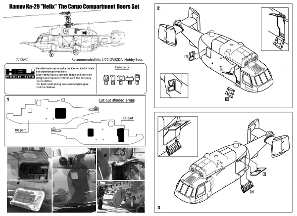 Ka-29 Cargo Compartment Doors 1:72