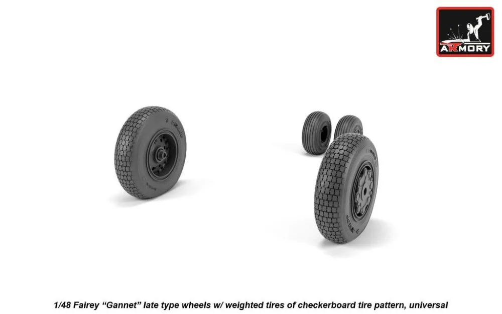 Fairey "Gannet" late type wheels 1:48
