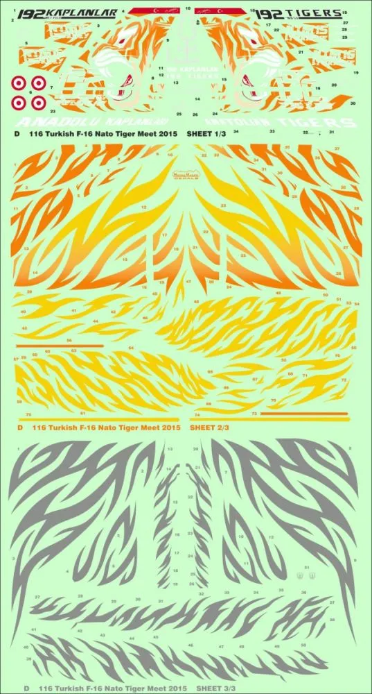 F-16 Turkish Nato Tiger Meet 2015 1:72