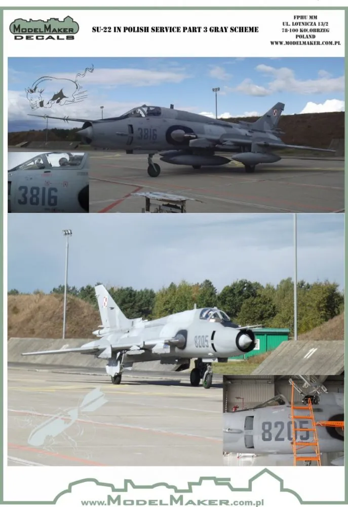 Su-22 in Polish service (gray scheme) 1:72