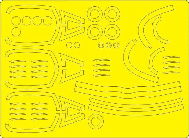 F-16A/C ADVANCED mask for Hasegawa 1:72