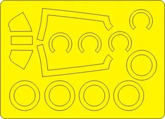 A-1H/J Skyraider BASIC mask for Hasegawa 1:72