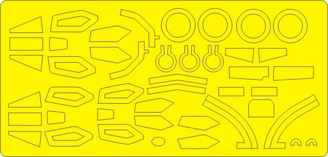 E.E. Lightning F.2A, F.6 EXPERT mask for Airfix 1:72