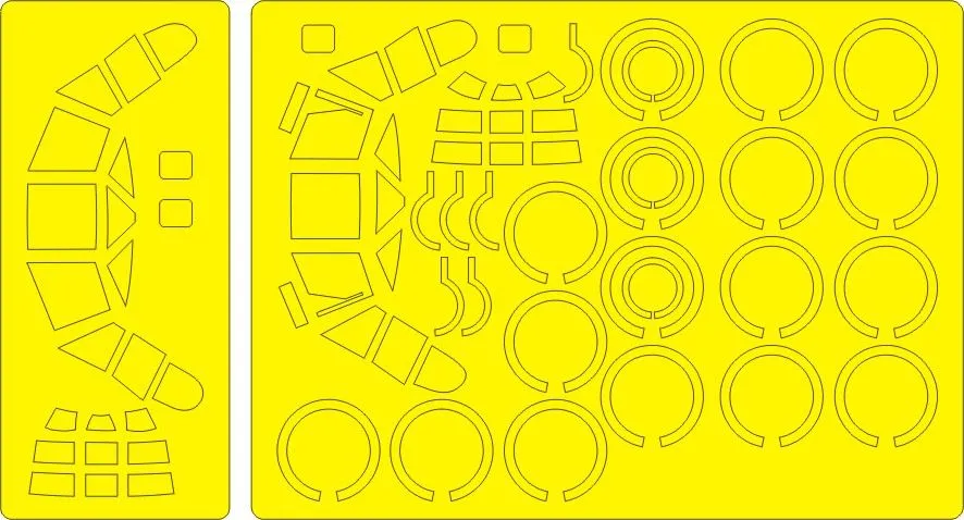 B-52 (B,D) EXPERT mask for Revell 1:72