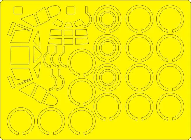 B-52 (B,D) BASIC mask for Revell 1:72
