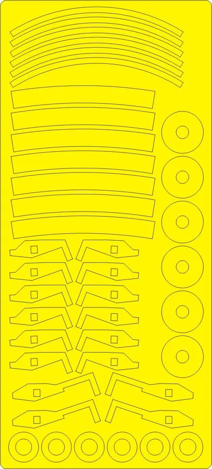 An-225 ENGINES mask for Revell 1:144