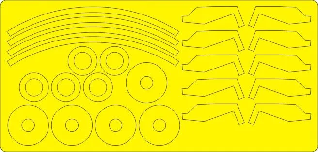 An-124 ENGINE mask for Revell 1:144