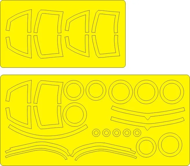 Saab J35F/J (O,S) ADVANCED mask for Hasegawa 1:48