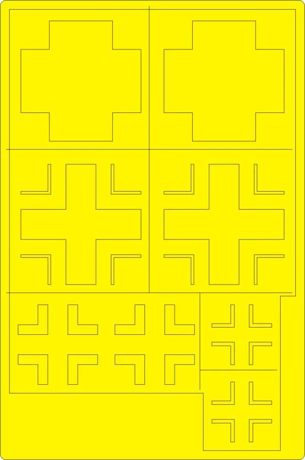 He 111H-20 NATIONAL INSIGNIA mask for ICM 1:48