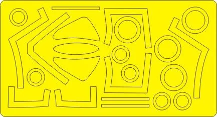 F7U-3M Cutlass BASIC mask for Fujimi 1:72