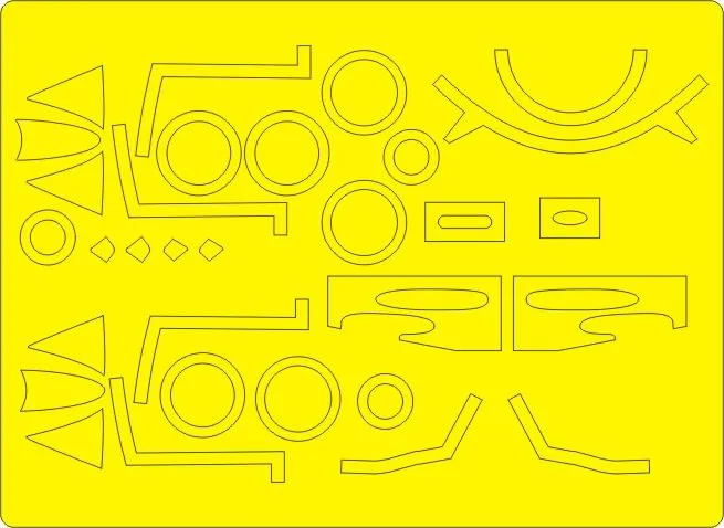 Hawker Hunter F.4/F.5/J34, F.6 EXPERT mask for Airfix 1:48