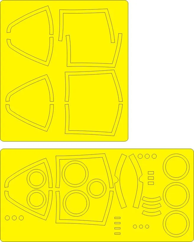 F-5E Tiger II EXPERT mask for Kitty Hawk 1:32