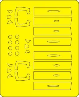 Spitfire FR Mk.XIV Bubbletop mask for Mark I 1:144