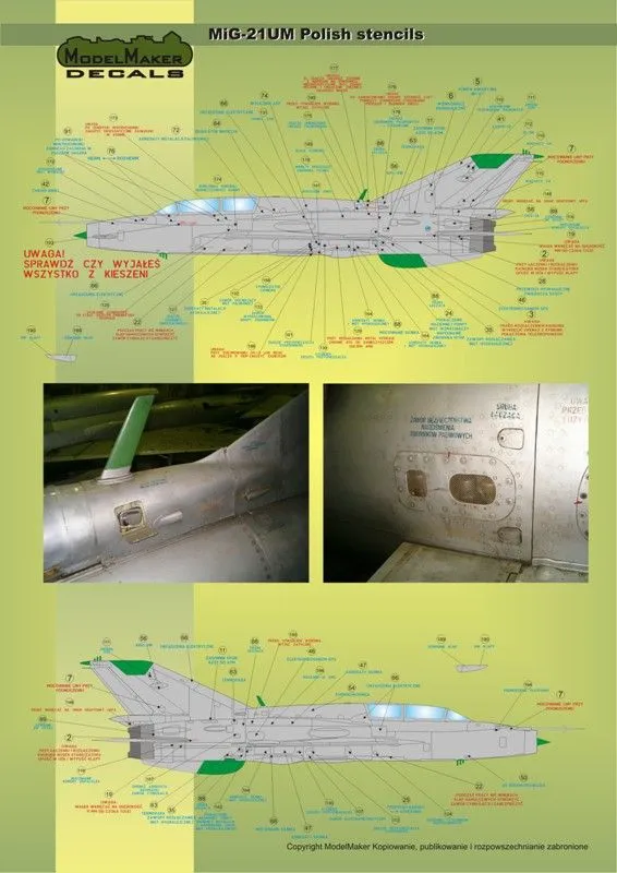 MiG-21 Polish stencils 1:48