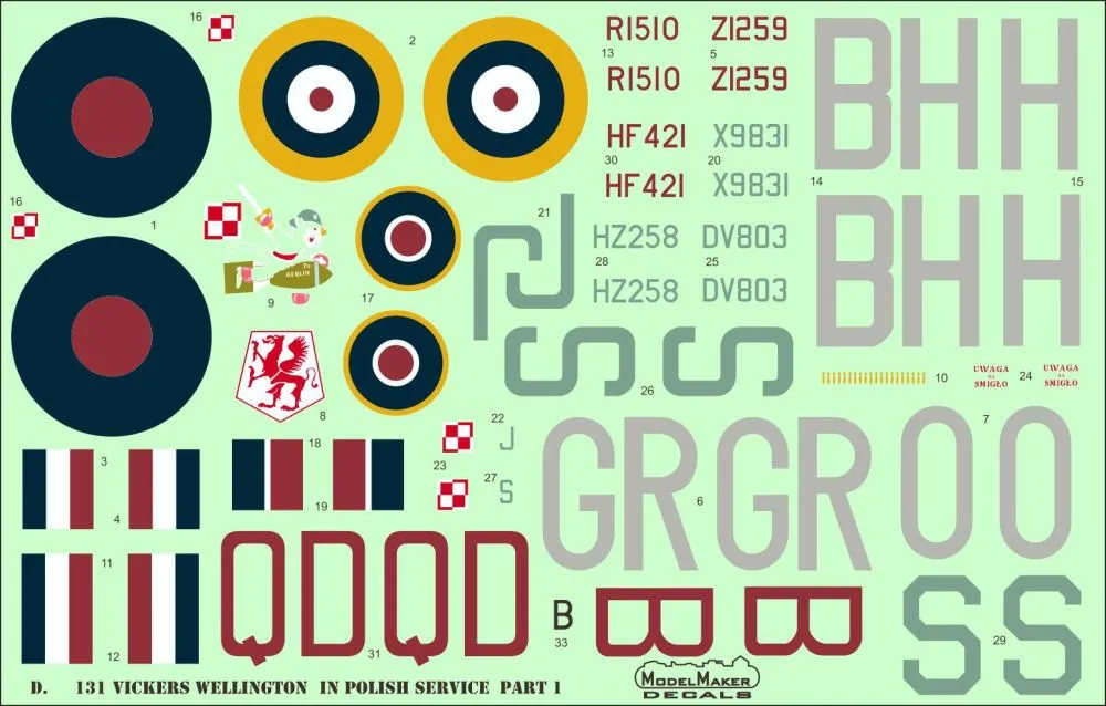 Vickers Wellington in Polish service part I 1:48