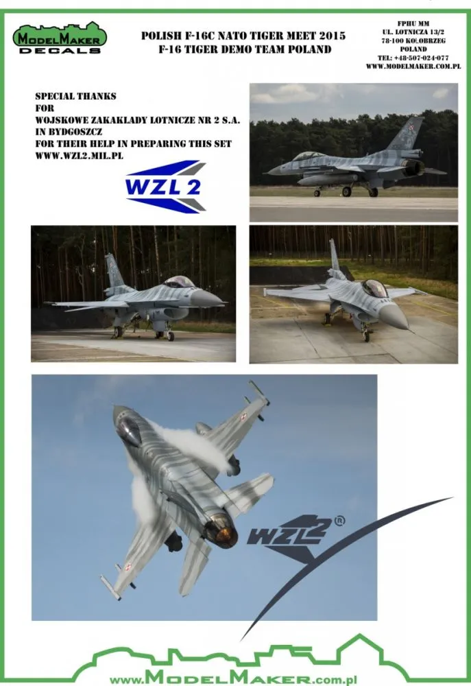 F-16 Tiger Demo Team Poland 1:32