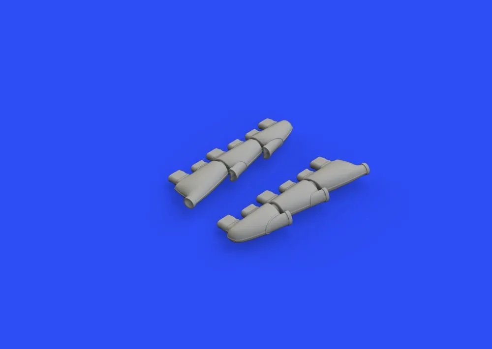 Spitfire Mk. I exhaust stacks for Eduard 1:48