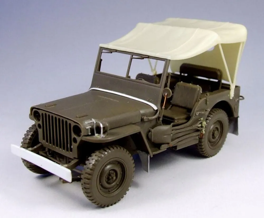 Willys Jeep Tarp Set & Masking Film for Tamiya 1:35