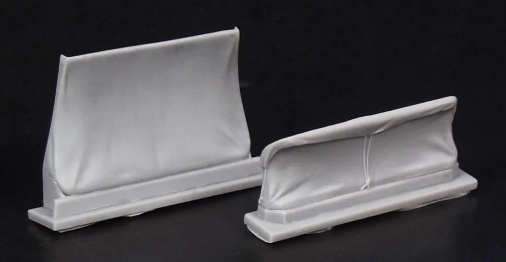 US White 666 Truck Cabin Tarp for Hobby Boss 1:35