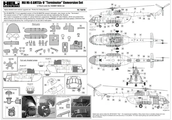 Mil Mi-8 AMTSh-V conversion set 1:72