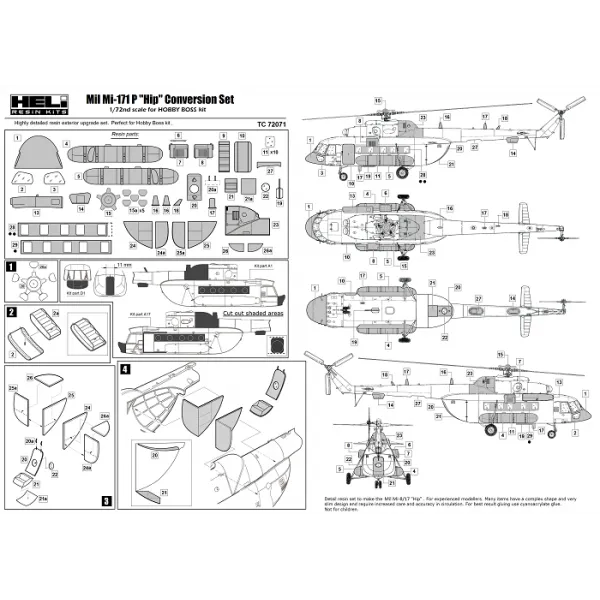 Mil Mi-171P Conversion set 1:72