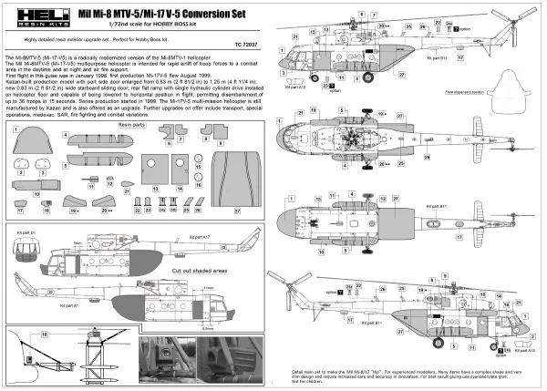 Mil Mi-8 MTV-5/Mi-17V-5 Conversion set (close Ramp) 1:72