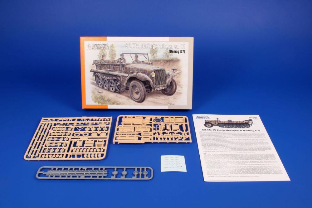 Sd.Kfz 10 Zugkraftwagen 1t (Demag D7) 1:72