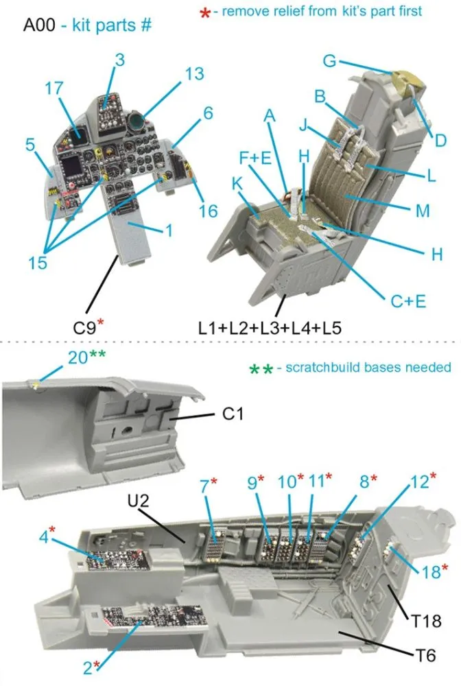 F-15A interior for G.W.H. 1:48