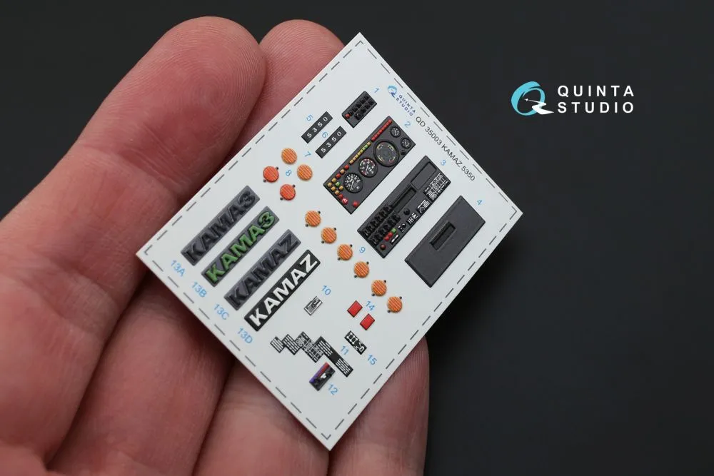 KAMAZ 5350 Mustang interior for Zvezda 1:35