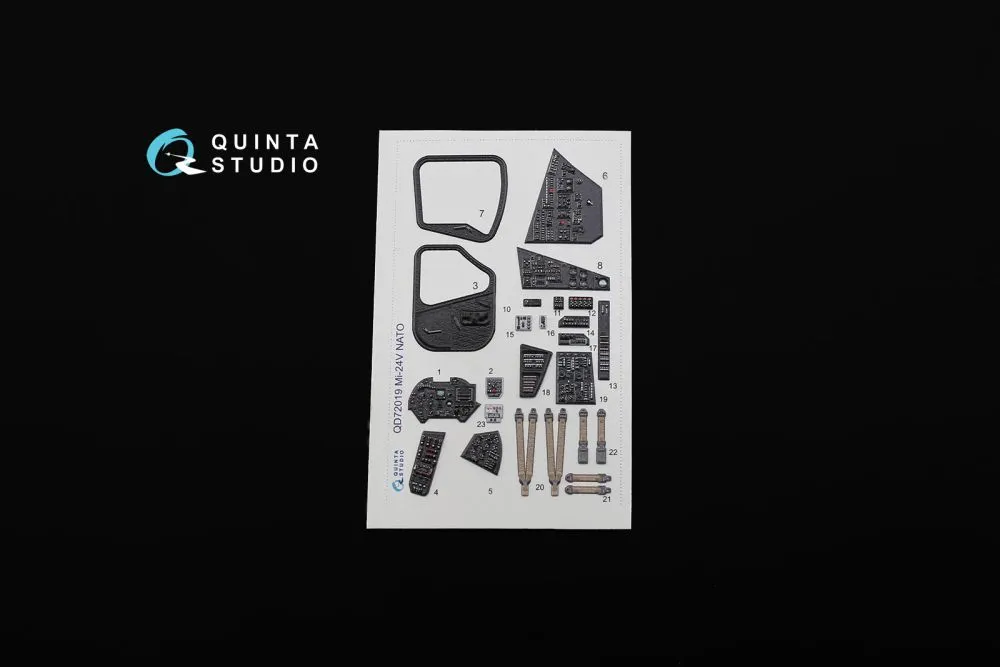 Mil Mi-24V NATO (black panels) for Zvezda 1:72