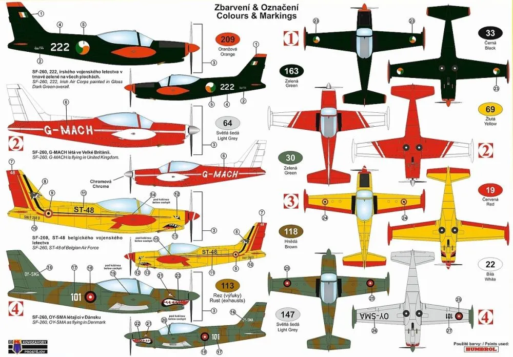 SIAI SF-260W/D - European Users 1:72