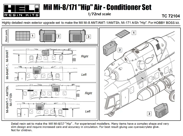 Mil Mi-8 Air Conditioner Set 1:72