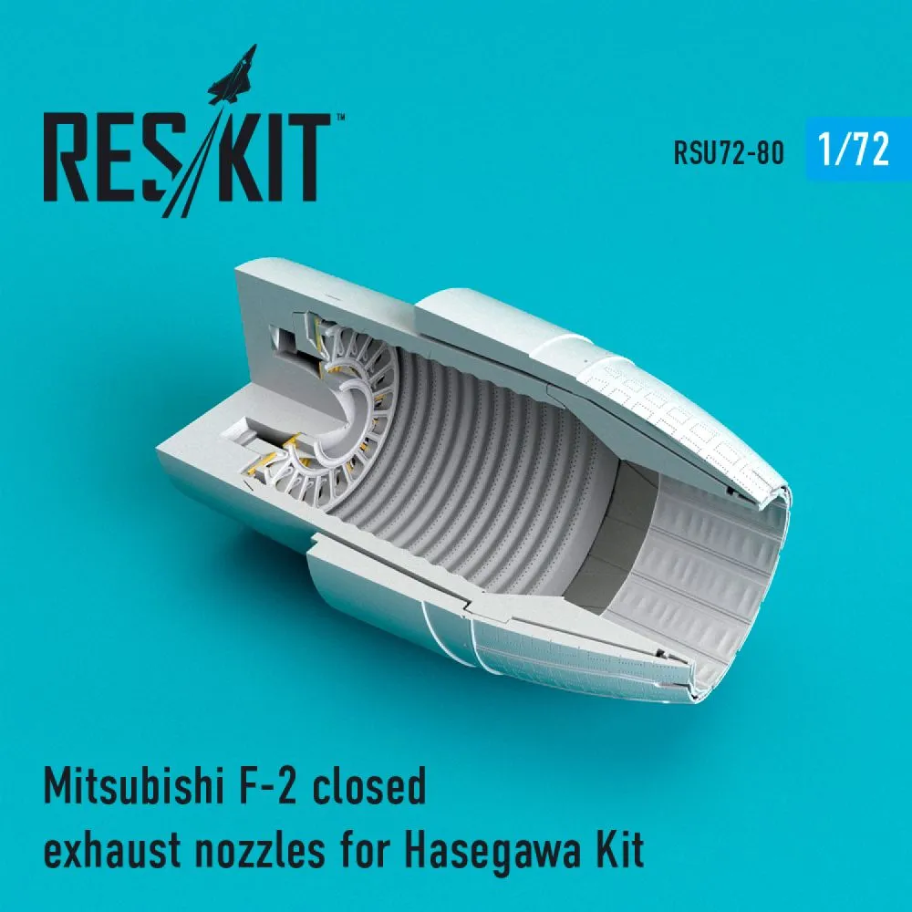 Mitsubishi F-2 closed exhaust nozzles for Hasegawa 1:72