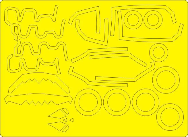 J-20 Mighty Dragon EXPERT mask for Trumpeter 1:48