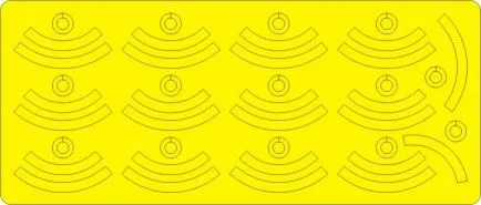 Mk.82 Bombs Stripes one yellow stripe mask 1:48