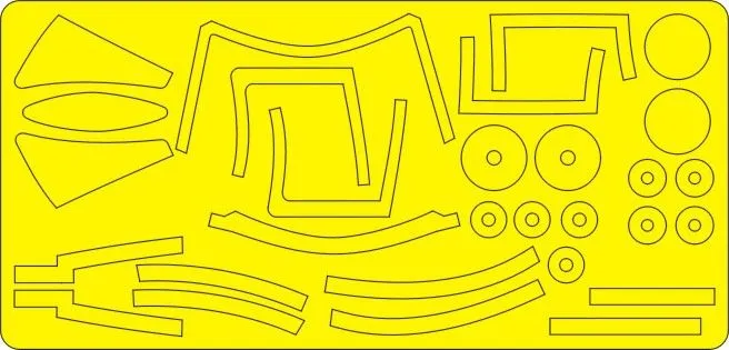 F7U-3/F7U-3M Cutlass masks for Hobbycraft 1:48