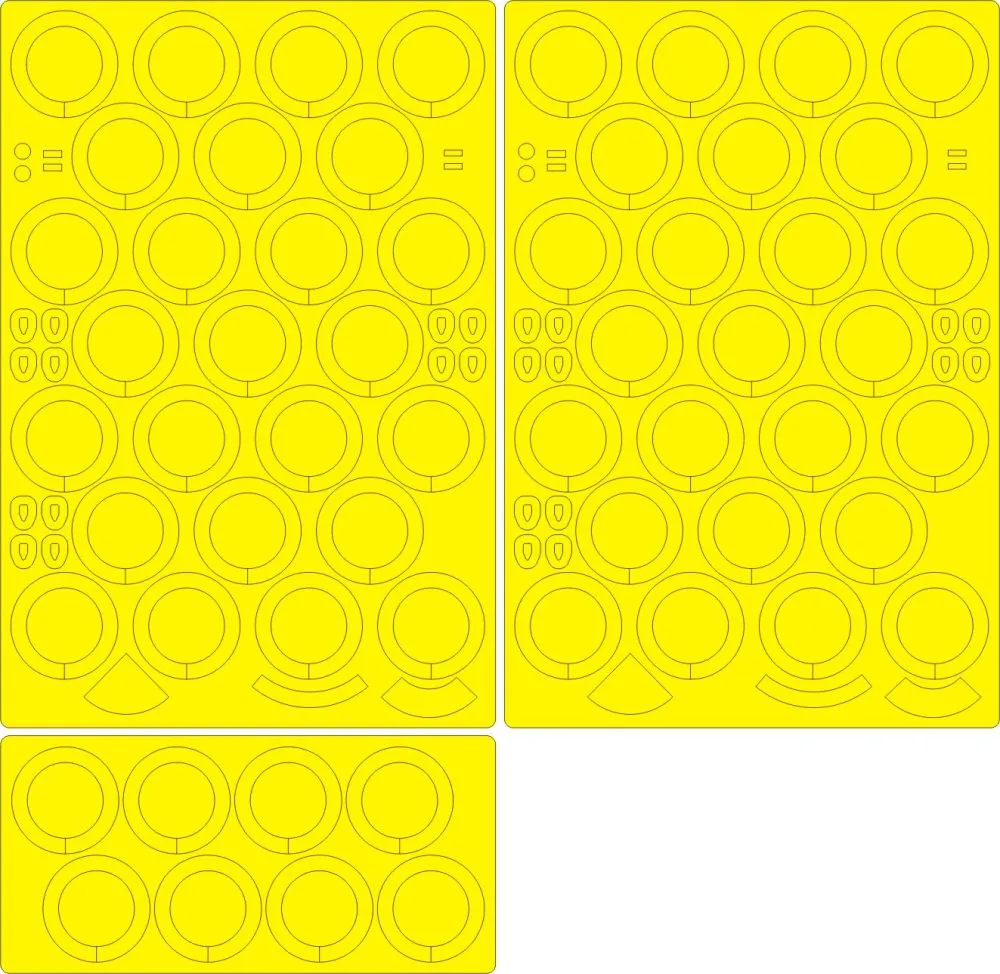 Soviet 2K11A TEL w/9M8M Missile mask for Trumpeter 1:35