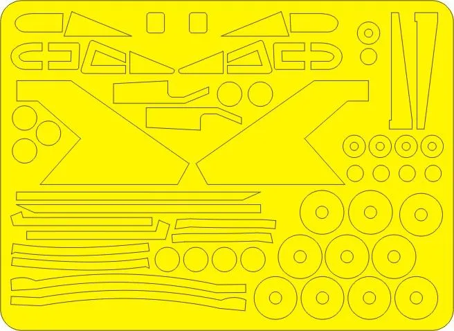 CF-105 Arrow mask for Hobbycraft 1:48